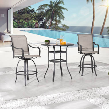 Tadwick patio 3 piece bistro 2024 set